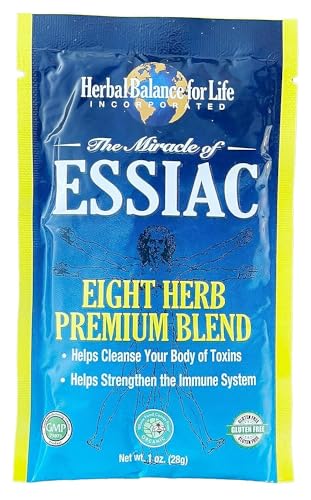 Detalle ingredientes té Essiac orgánico Herbal Balance for Life