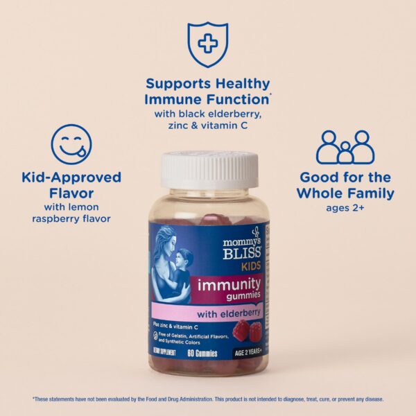Detalle jarabe infantil para apoyo inmunológico Mommy's Bliss