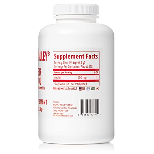 Detalle lateral envase polvo Inositol Sunshine Valley