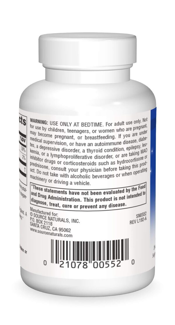 detalle melatonina source naturals tabletas