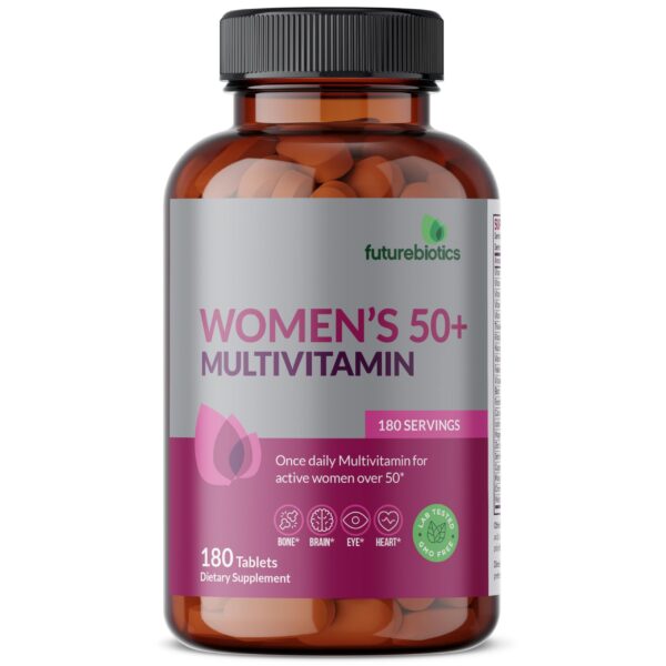 Detalle multivitamínico Futurebiotics para mujeres mayores 50