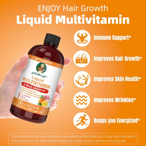 Detalle nutricional del multivitamínico líquido IFITKEEP