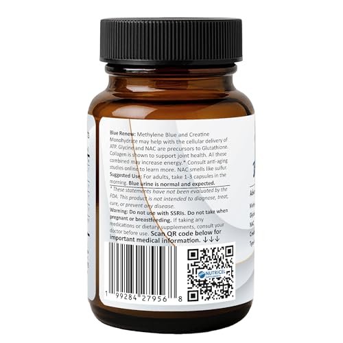 Detalle nutricional de Nutricel azul de metileno