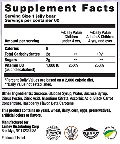 Detalle de ositos gelatina Vitamina D3 NutriBear Navitco