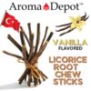 detalle de palitos masticables regaliz Aroma Depot