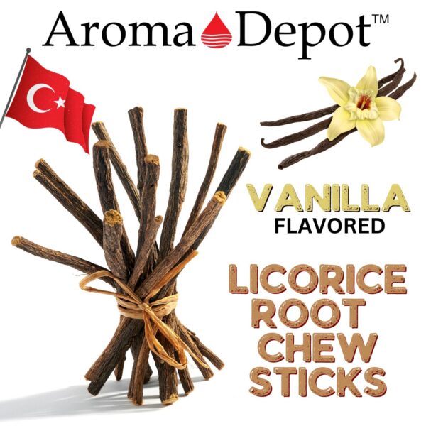 detalle de palitos masticables regaliz Aroma Depot