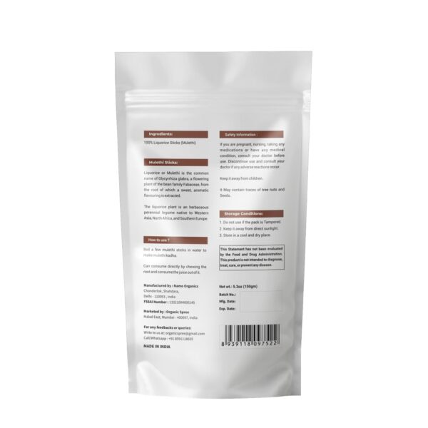 Detalle de palitos Mulethi para infusión natural de regaliz