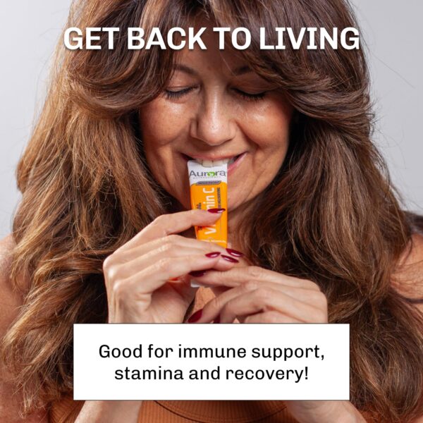 Detalle del paquete Aurora Nutrascience sobres individuales