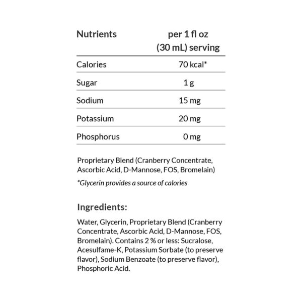 Detalle de paquete UTI-Stat con ingredientes para infección urinaria