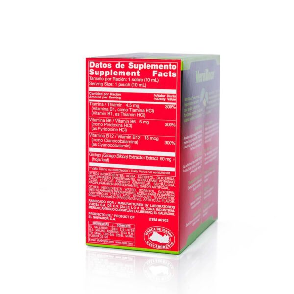 Detalle paquete Vijosa Campolon energía vitamina b