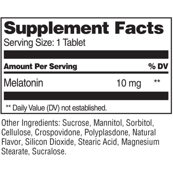 Detalle de pastillas melatonina de disolución rápida sabor cereza