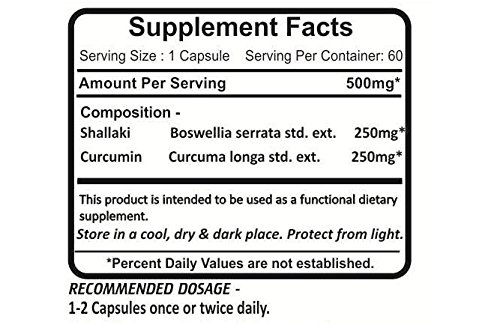 Detalle suplemento Planet Ayurveda Boswellia y Curcumina