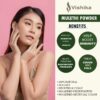 Detalle de polvo 100% natural Mulethi para uso cosmético