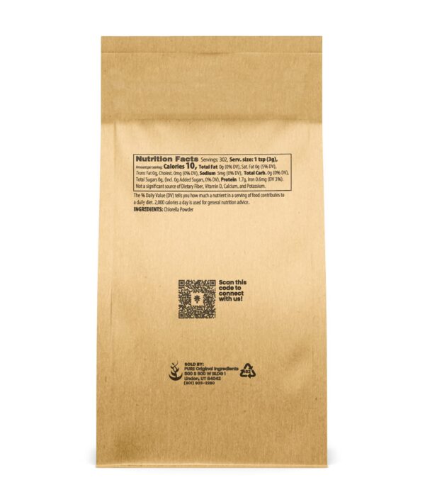 Version 1.0.0 Detalle polvo de chlorella natural sin aditivos