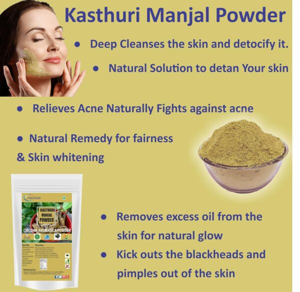 Version 1.0.0 Detalle del polvo de cúrcuma neotea orgánico sin aditivos