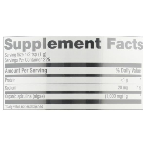 Detalle polvo de espirulina orgánica Sprouts