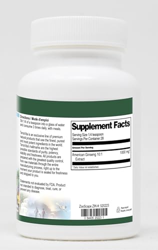 Detalle de polvo suplemento Ginseng Americano 10:1 TerraVita