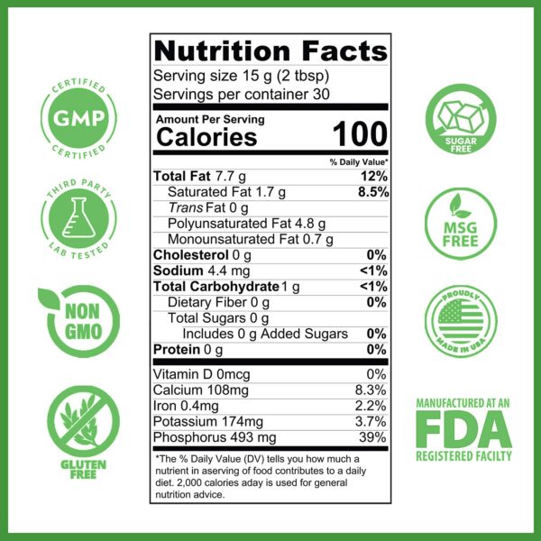 Version 1.0.0 Detalle del polvo natural de lecitina para salud cerebral