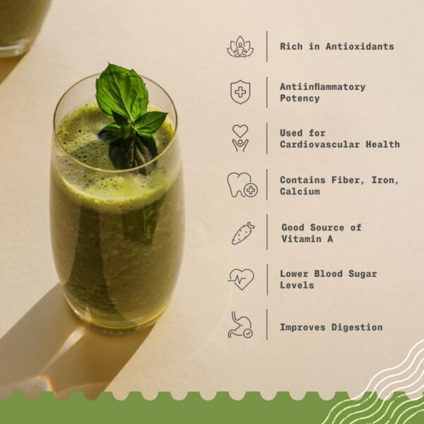 Polvo verde de moringa oleifera para funciones corporales