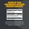 Detalle polvo Natural FreshCap Cordyceps para energía