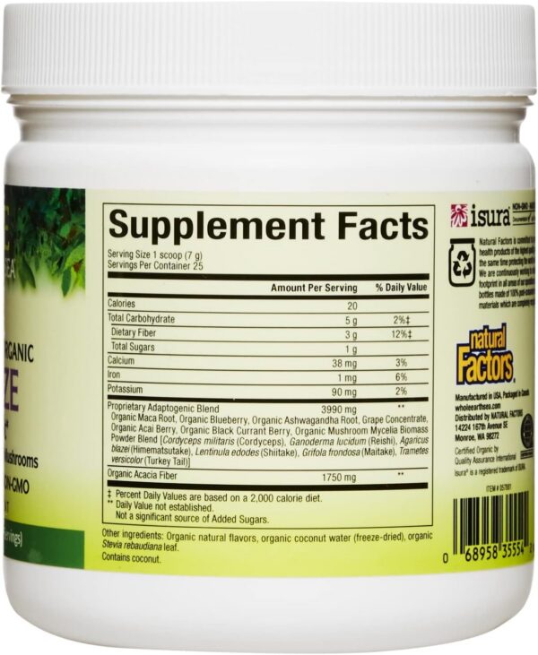 Version 1.0.0 Detalle del polvo orgánico en cuchara para energía