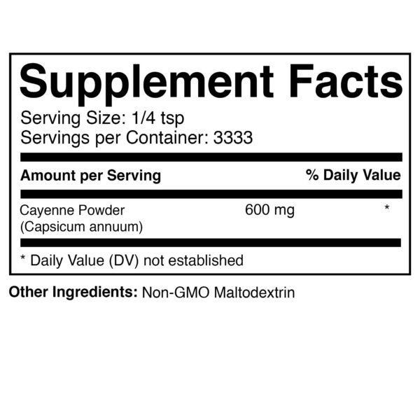 Detalle del polvo de pimienta cayena rojo natural para cocinar