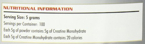 Detalle polvo suplemento PRO CREATINA 500 gramos