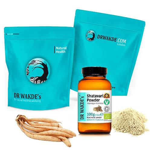 Detalle polvo puro Shatavari DR WAKDE'S para salud natural