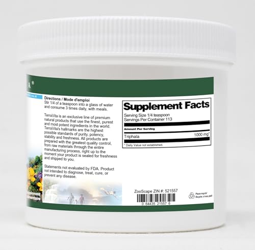 Detalle polvo de Triphala para bienestar digestivo