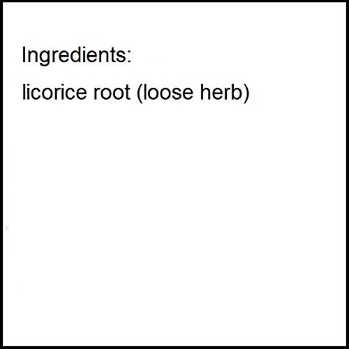 Detalle raíz de regaliz orgánica y kosher en paquete