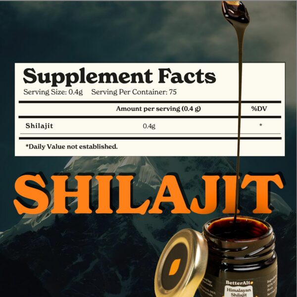 Detalle de resina de shilajit himalaya Better Alt en cuchara de cobre