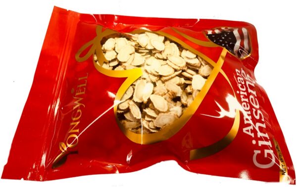 Detalle de rodajas medianas de ginseng americano de New Green Nutrition