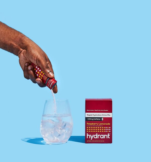 Detalle del sabor frambuesa limon