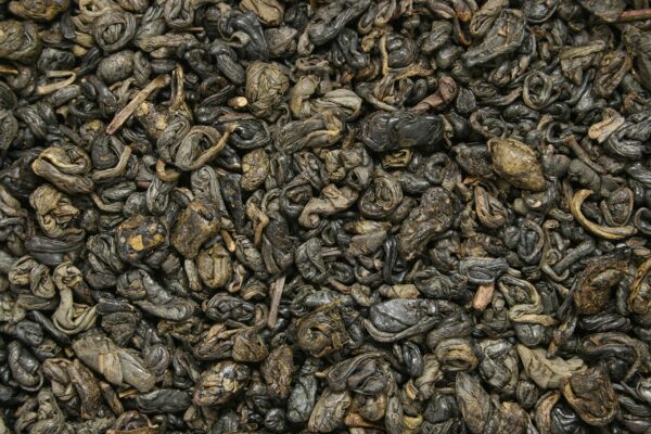 Detalle sello USDA en paquete de té orgánico