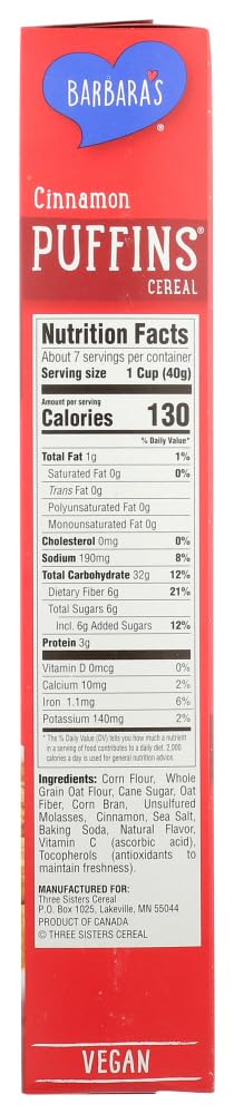 Detalle snack Puffins canela