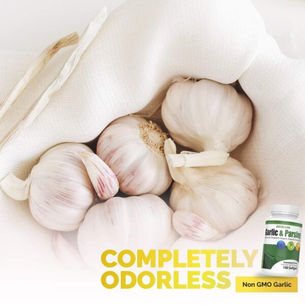 Version 1.0.0 Detalle cápsulas sin olor ajo y perejil extracto concentrado
