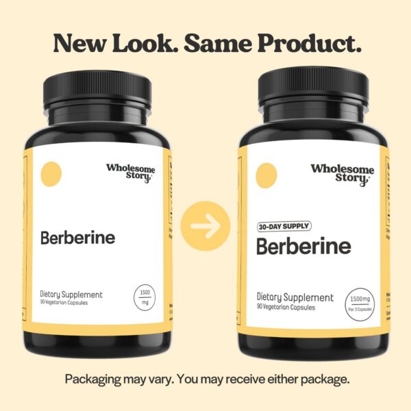 Detalle del suplemento de berberina 1500mg en cápsulas vegetales