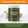 Detalle del suplemento de fibra herbal sin sabor
