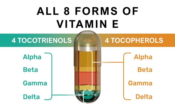 Enfoque detalle de suplemento Kala Health vitamina E vegana