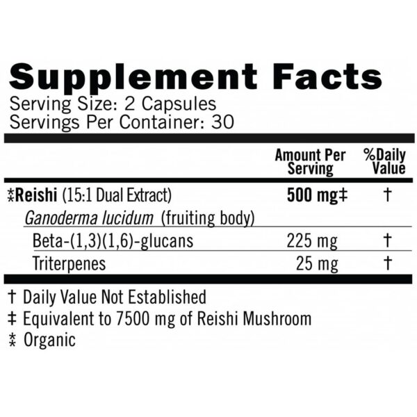 Detalle suplemento reishi eversio wellness cápsulas veganas