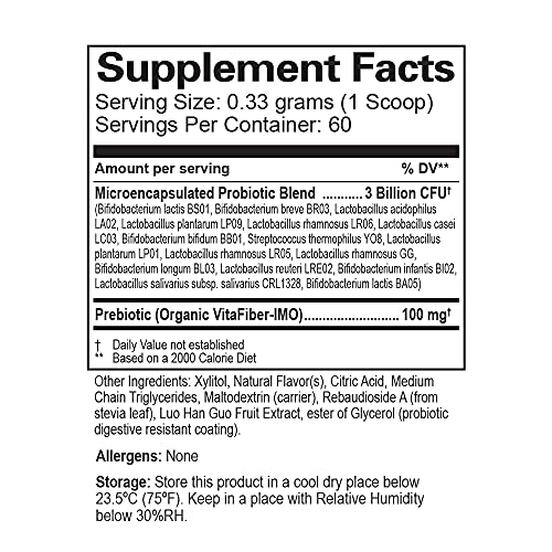 Detalle suplementos probióticos Essential Source TriActive Junior