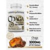 Detalle del suplemento Natures Elements Chaga con etiquetado