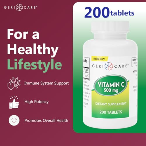 detalle tabletas gericare vitamina c 500 mg alta potencia