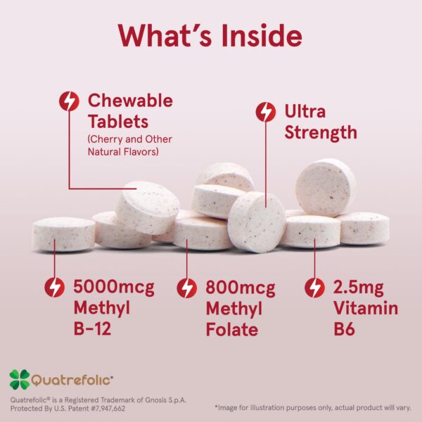 Version 1.0.0 Detalle tabletas Jarrow Formulas metil b12 y metil folato sabor cereza