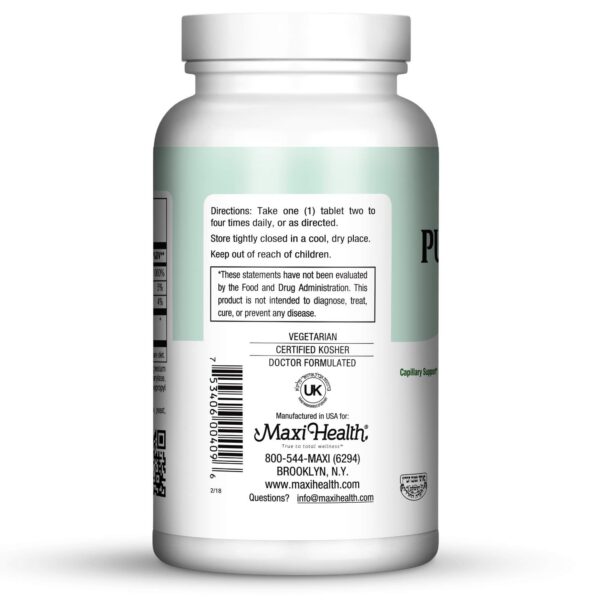 Detalle tabletas Pure-C-Bio 600 Maxi Health