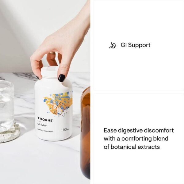 Detalle producto THORNE GI Relief apoyo digestivo sin laxante