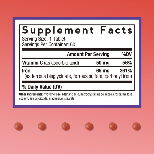 Detalle de tres formas de hierro en la tableta