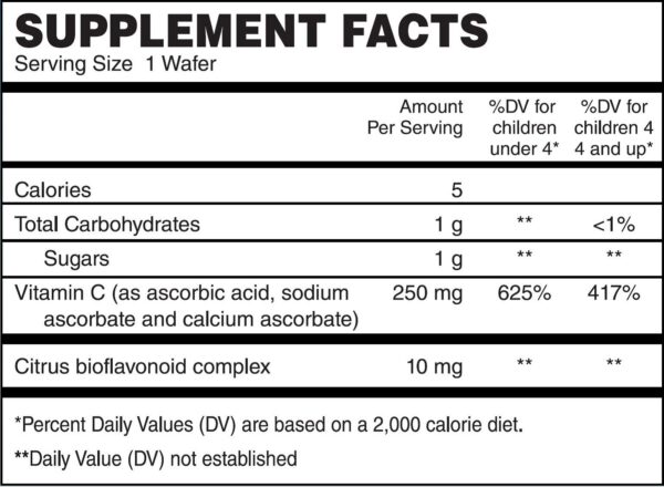 Detalle wafers Nutri Supreme Vitamin C sabor cereza