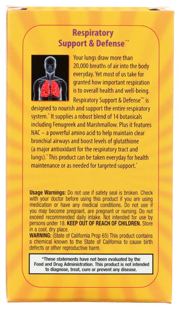 Detalles de cápsulas para soporte pulmonar y defensa ambiental
