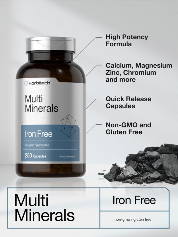 Detalles de cápsulas del suplemento multimineral Horbäach